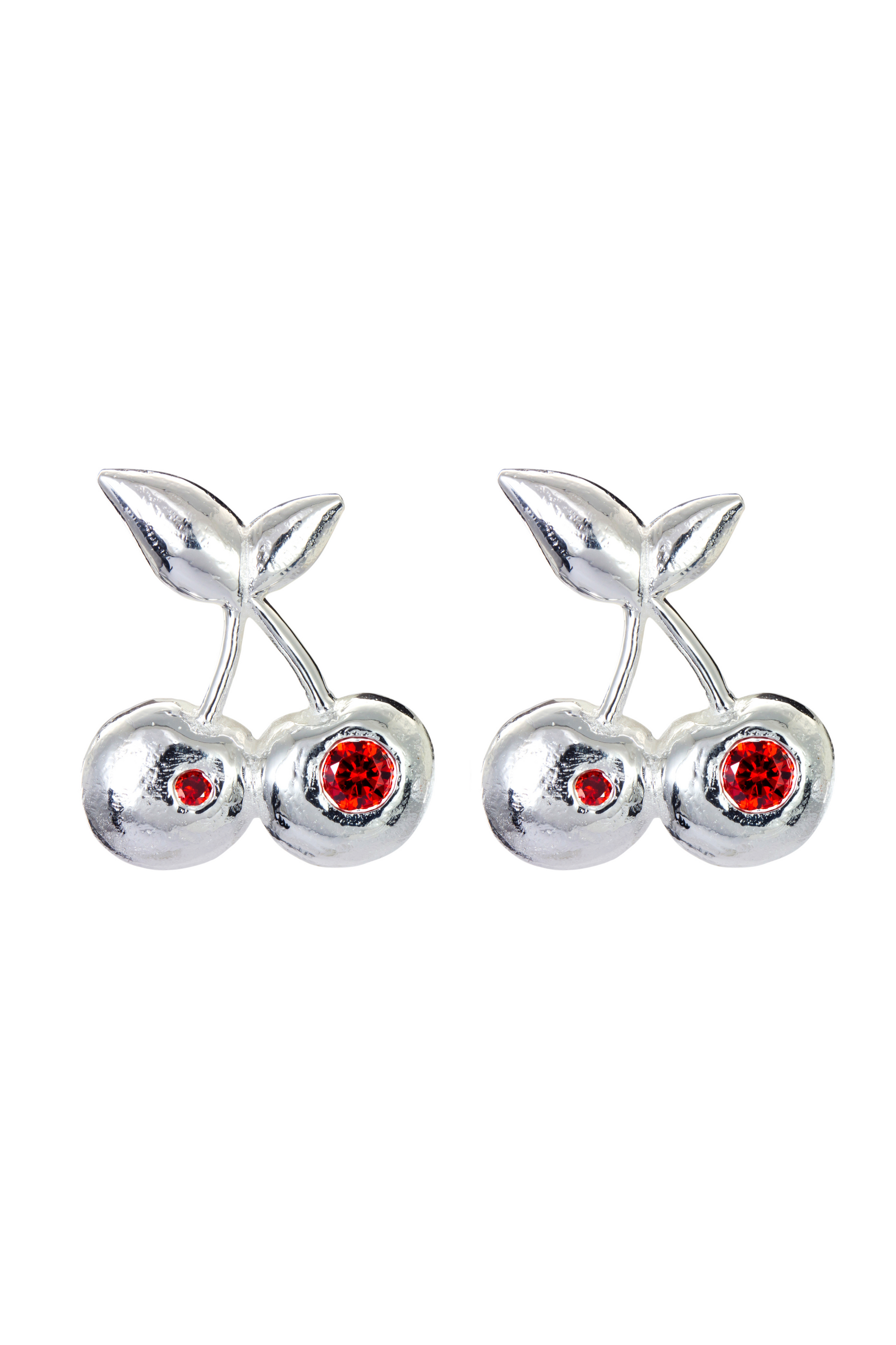 CHERRY BOMB EARRINGS SILVER