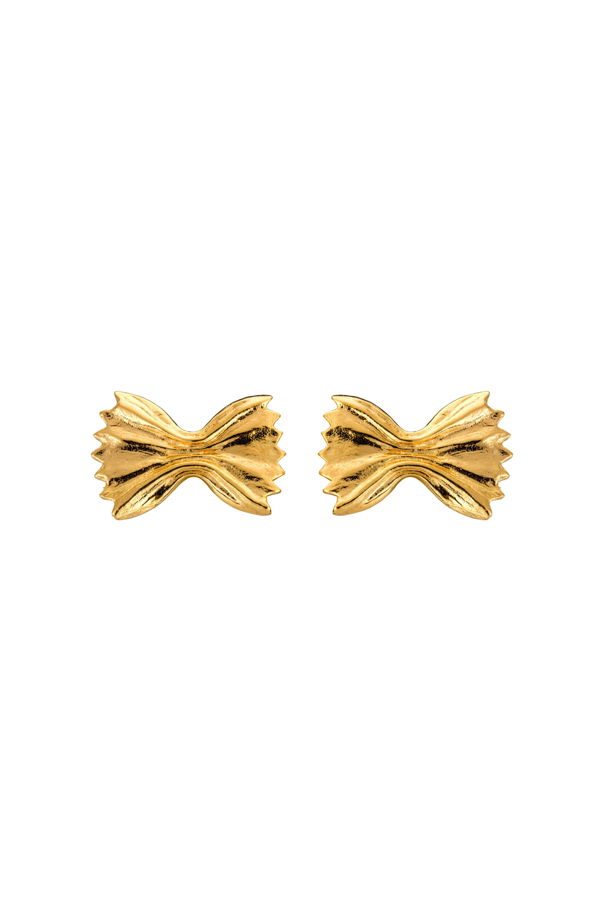 FARFALLE PASTA EARRINGS GOLD