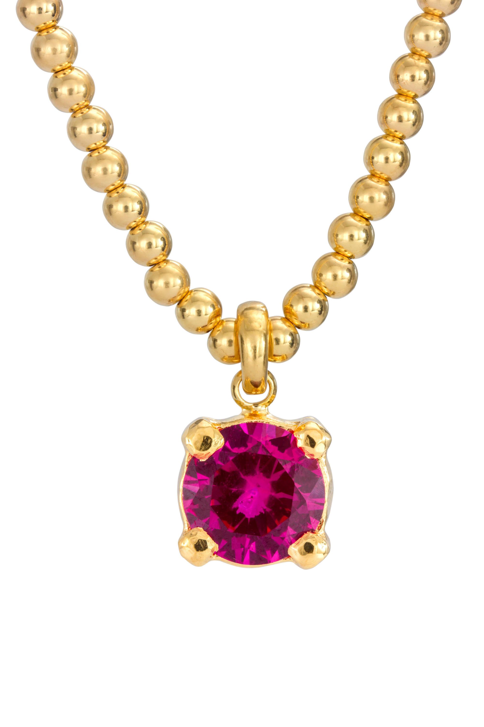 PINK CHARMER NECKLACE GOLD