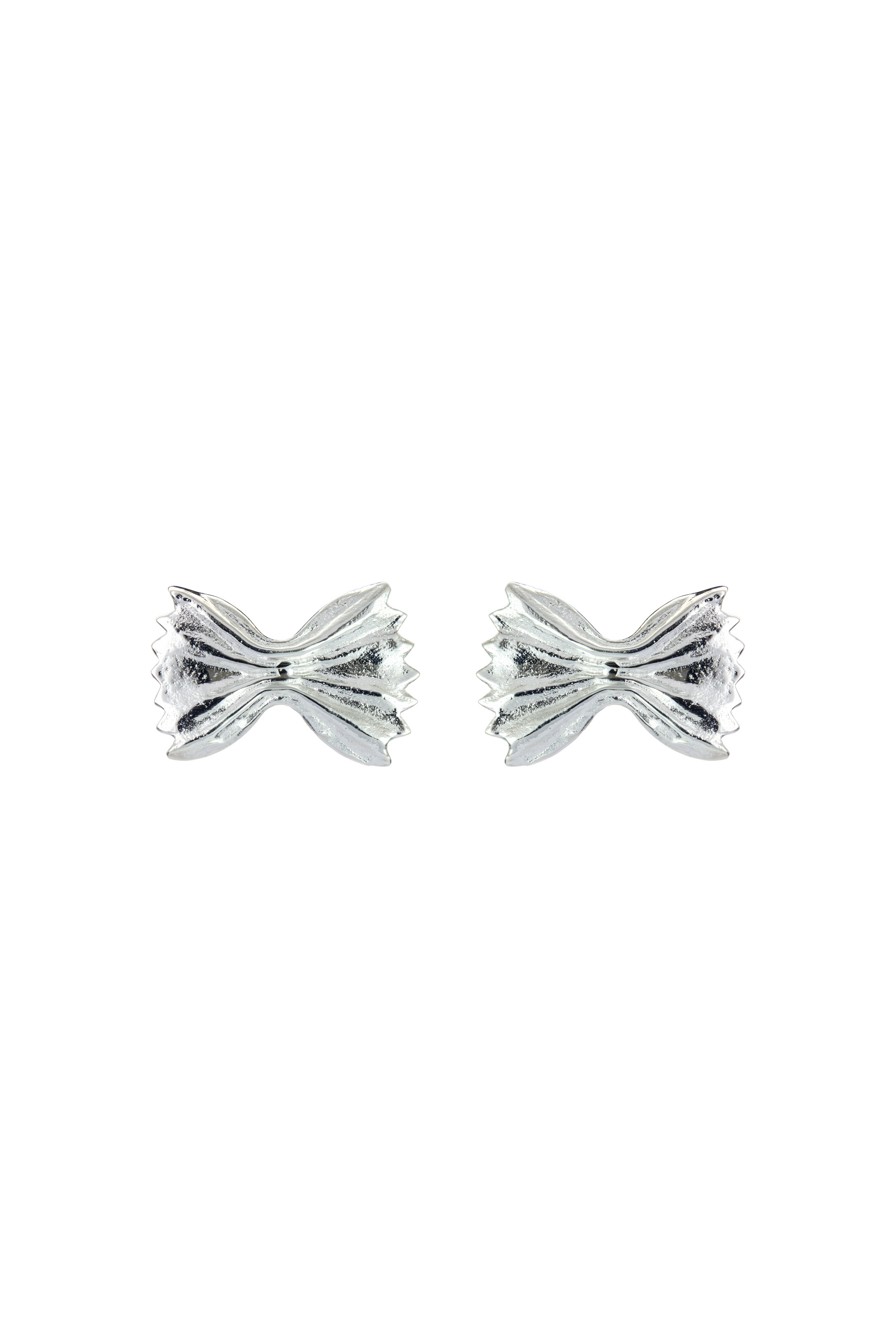 FARFALLE PASTA EARRINGS SILVER