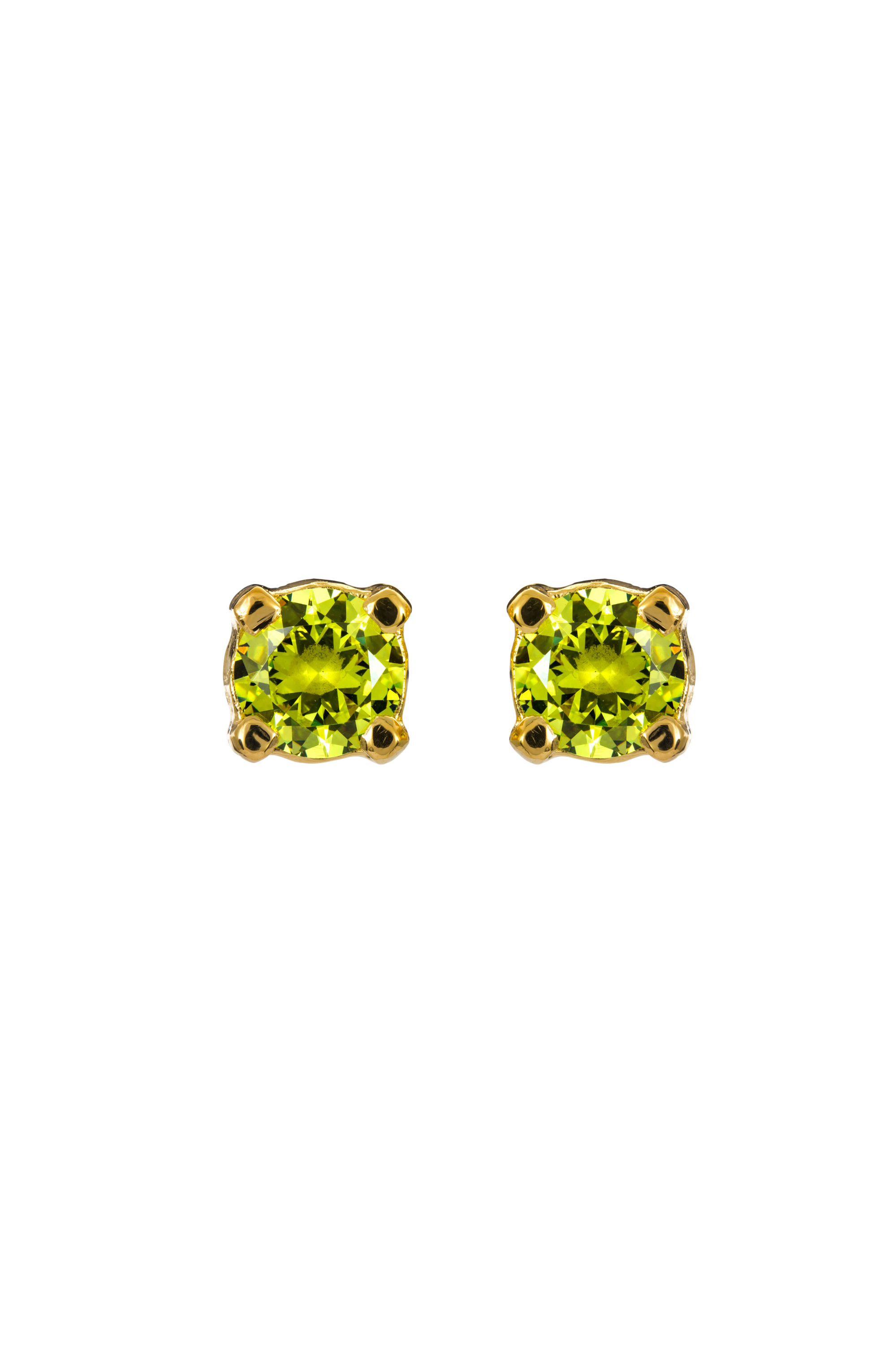 GREEN CHARMER EARRINGS GOLD