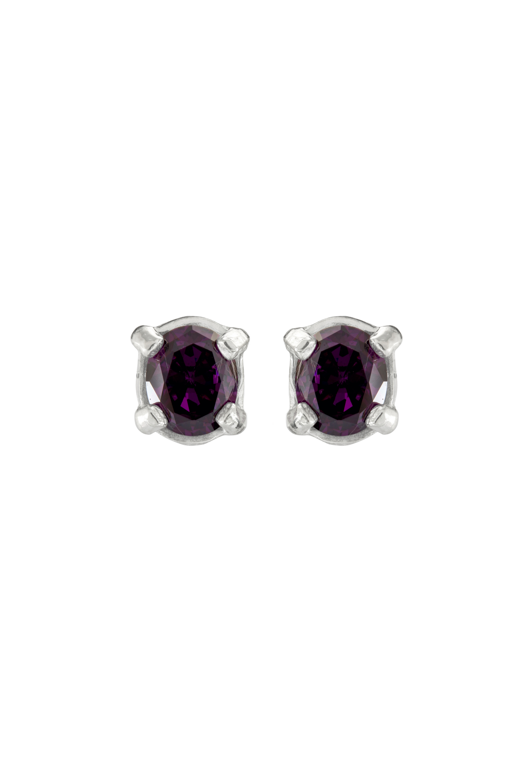 AMETHYST CHARMER EARRINGS SILVER