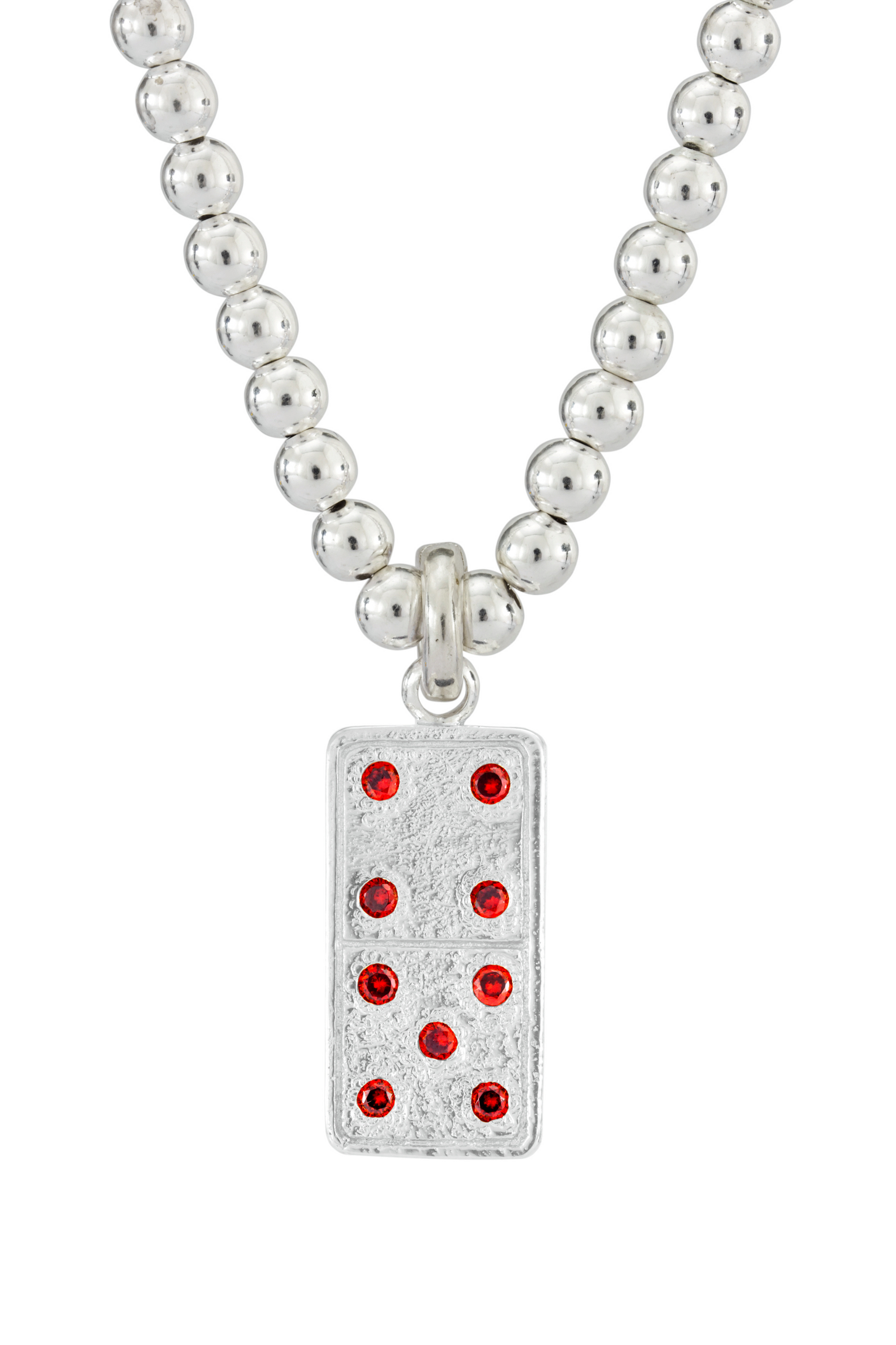 DOMINO NECKLACE SILVER