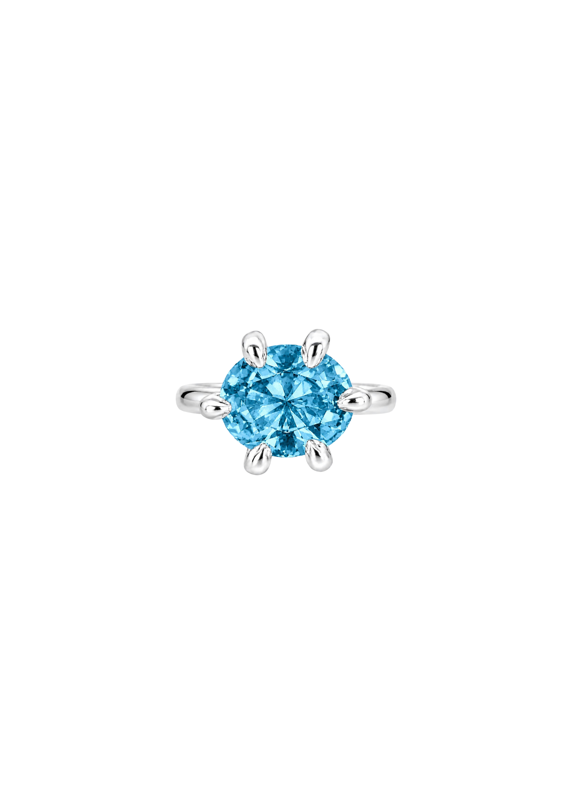 DIVA RING BLUE SILVER
