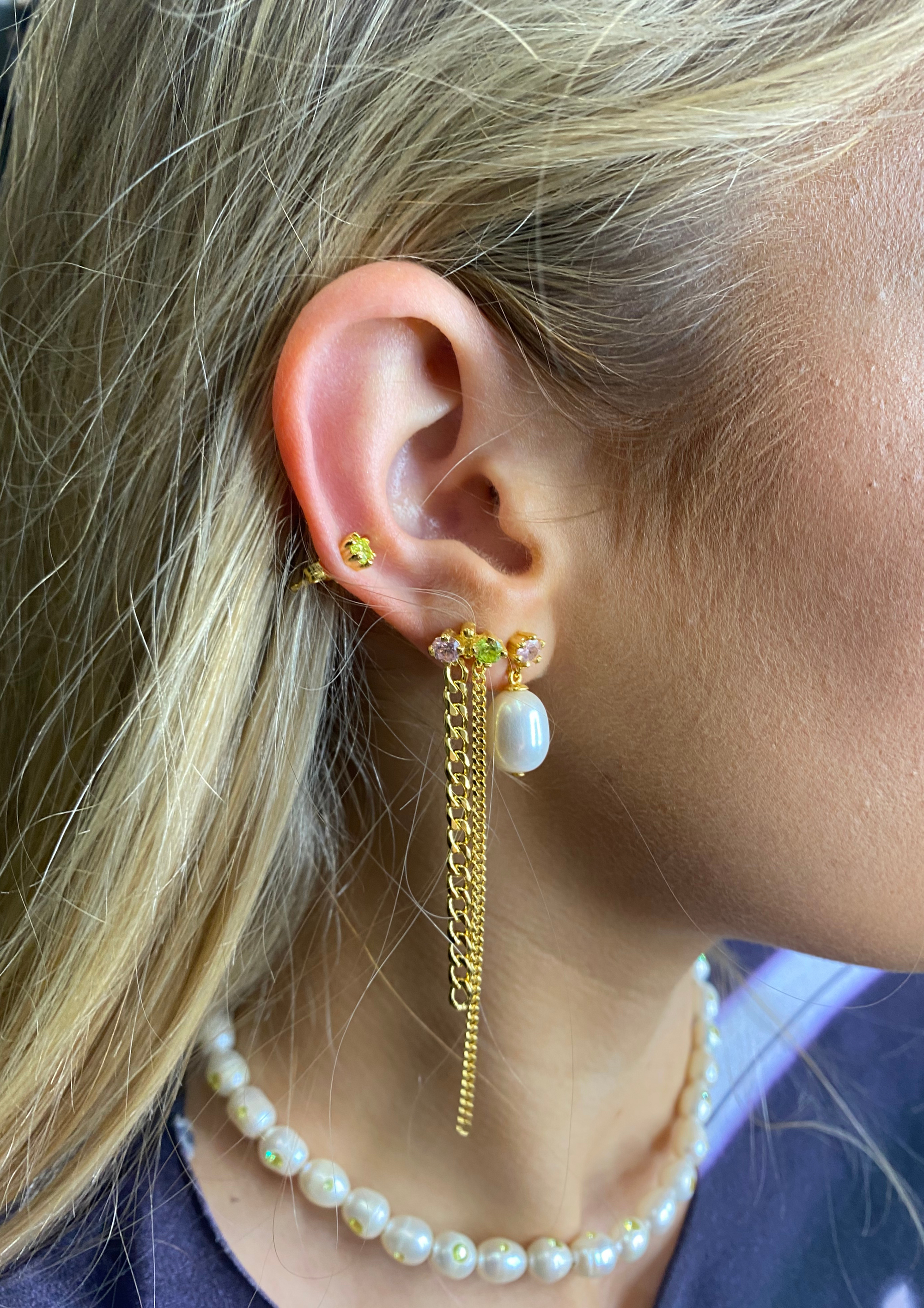 DRIP EARRINGS GOLD