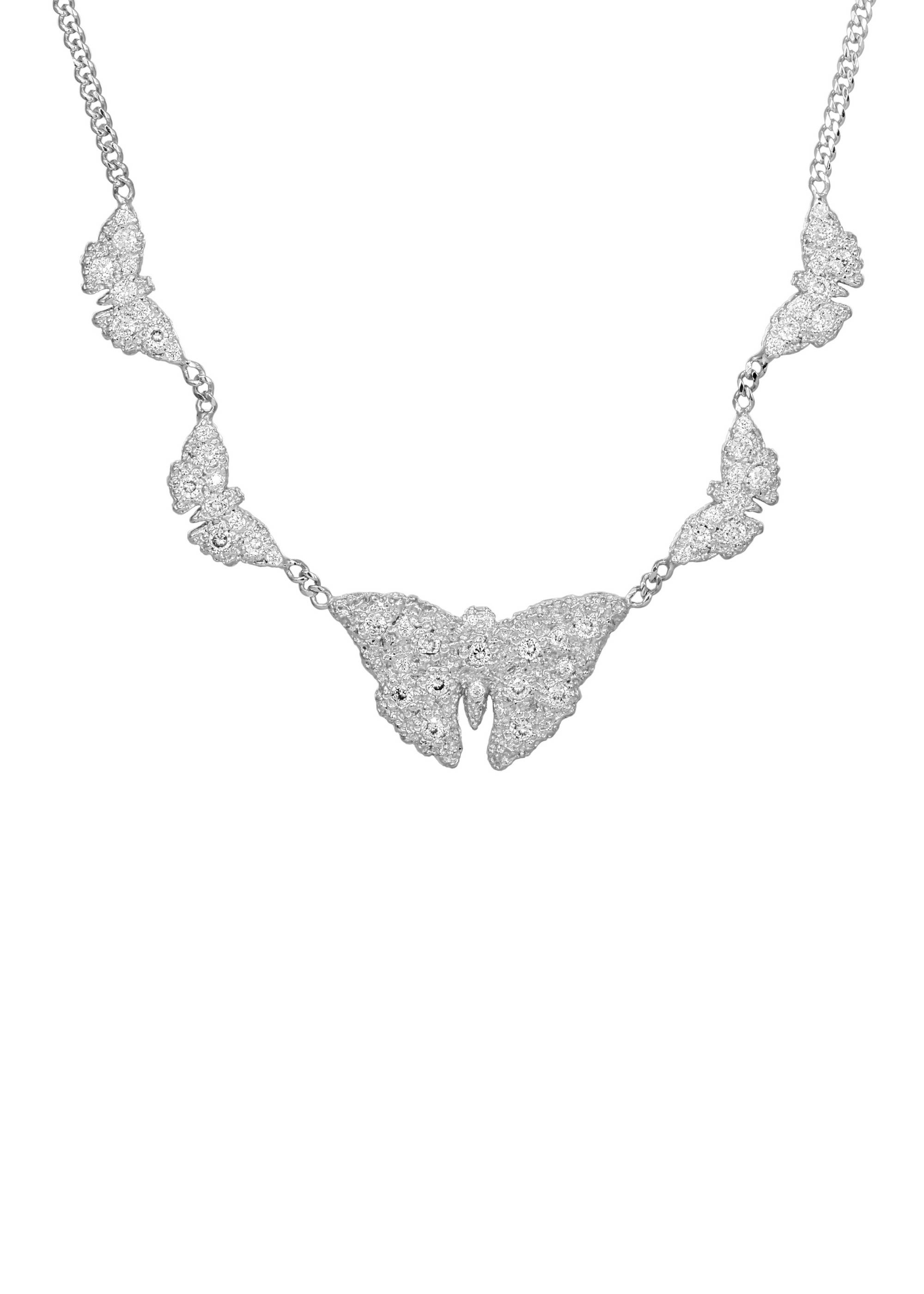 BUTTERFLY NECKLACE SILVER