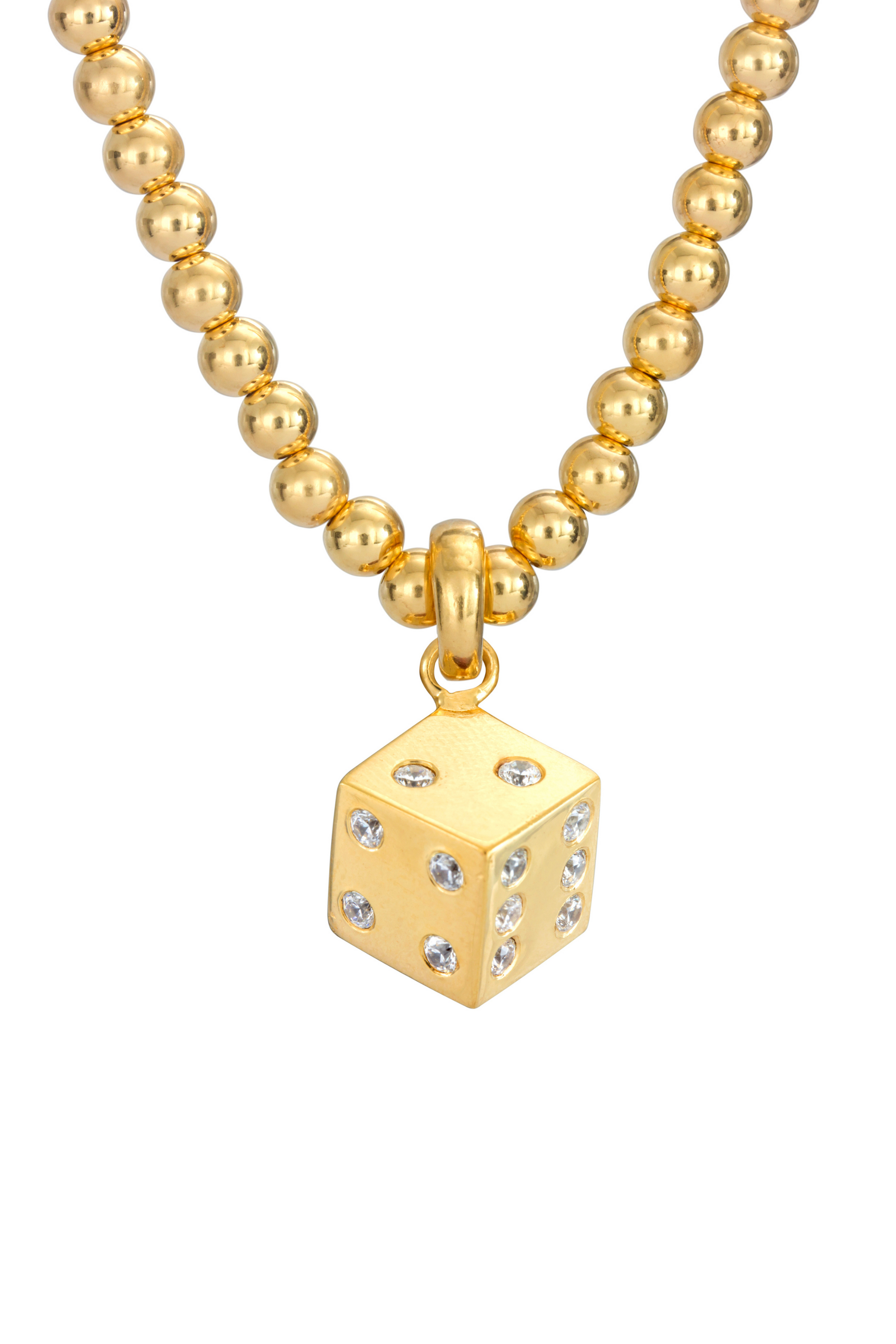 DICE NECKLACE GOLD