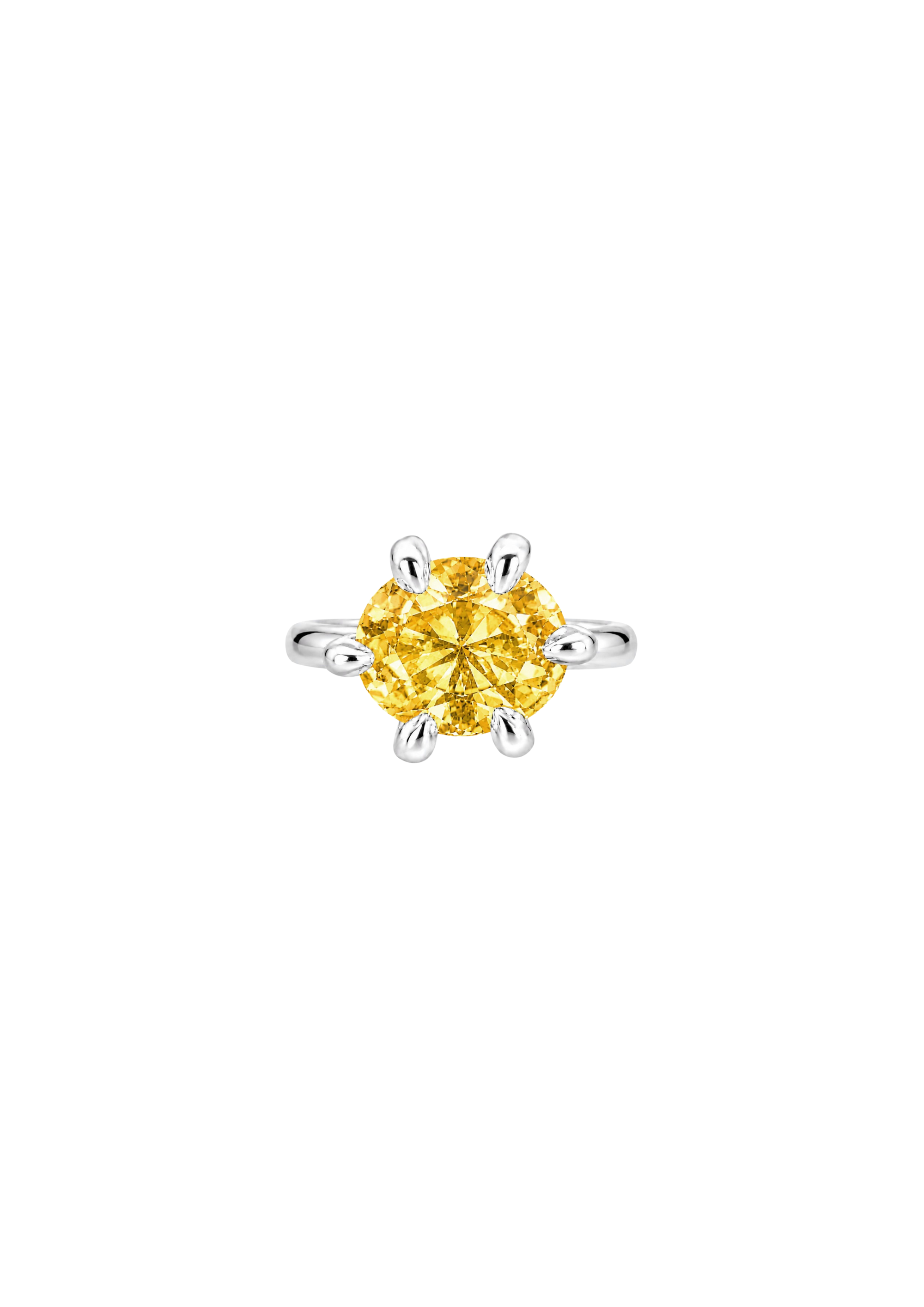 DIVA RING YELLOW SILVER