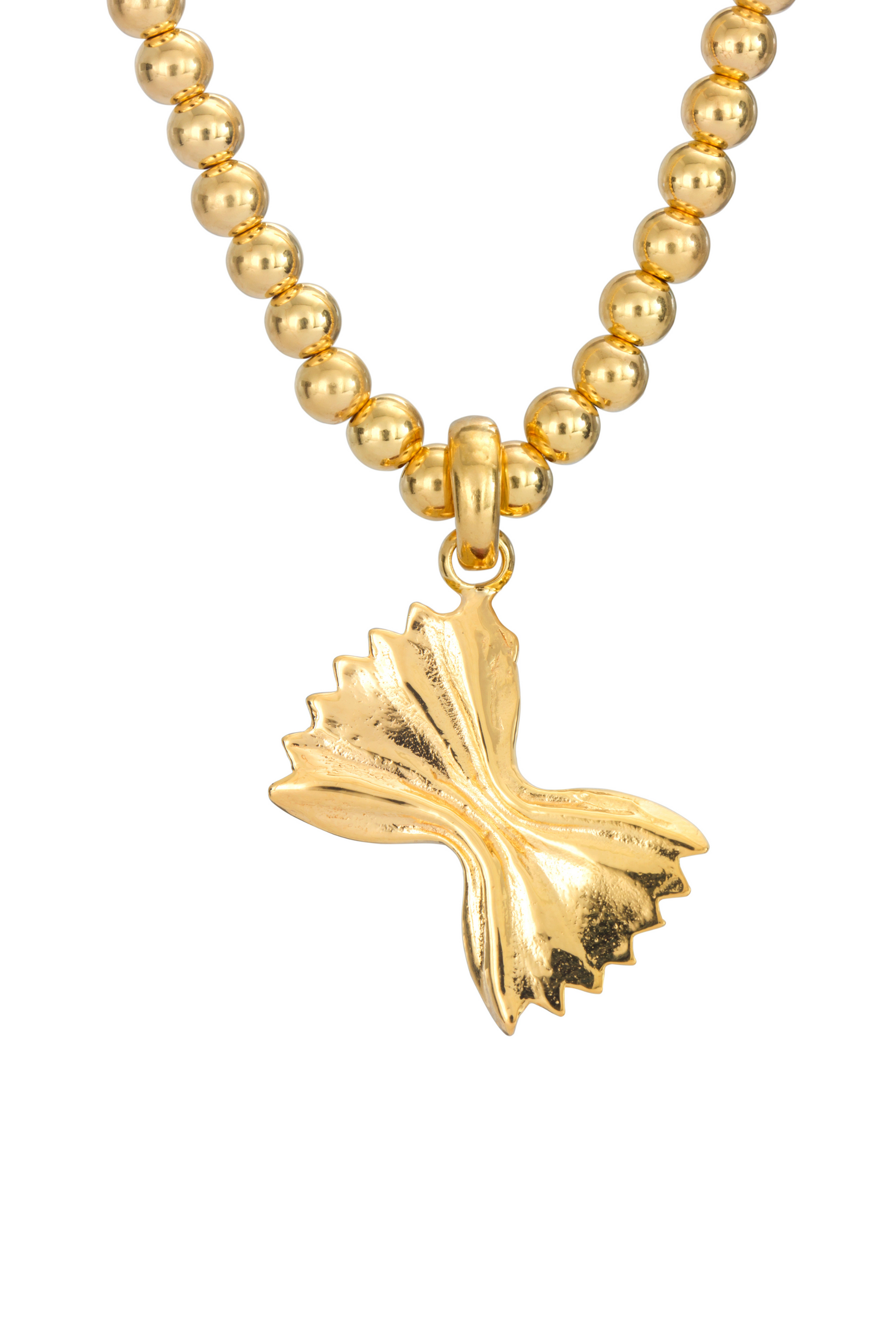 FARFALLE PASTA NECKLACE GOLD