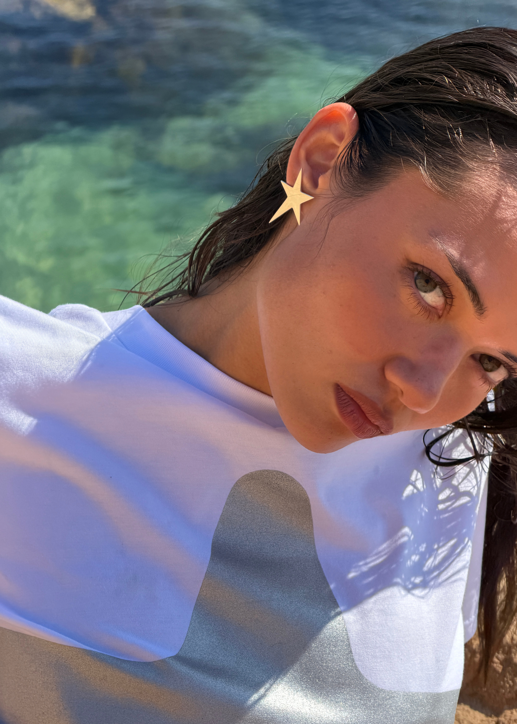 STARLETTE EARRINGS SILVER LARGE