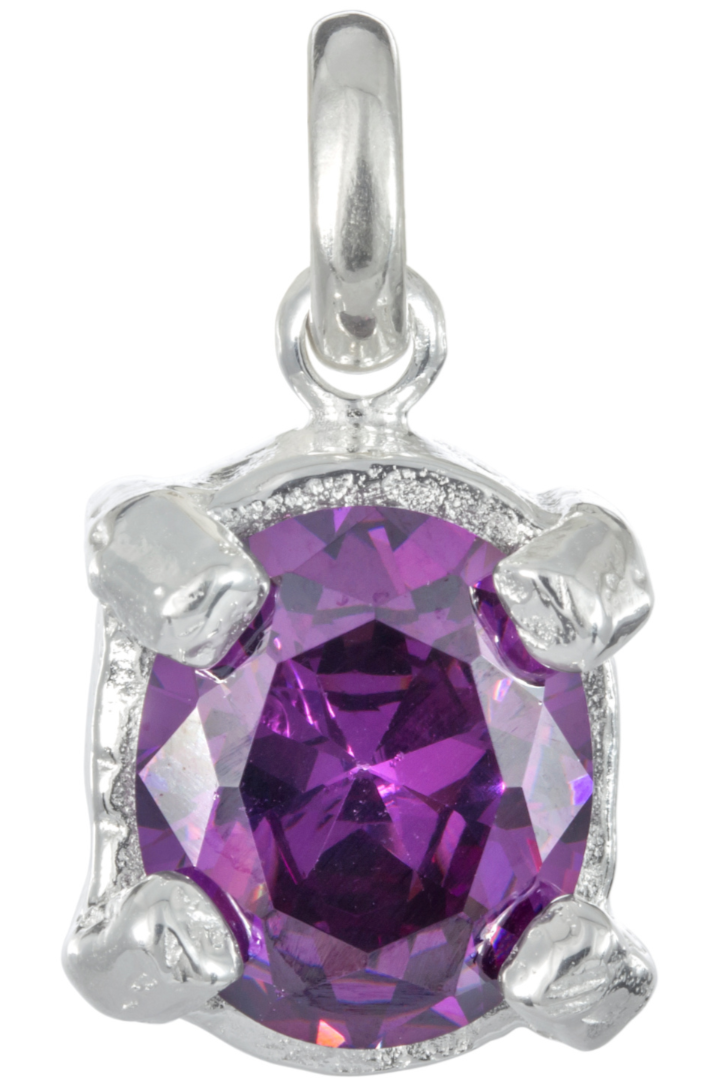 AMETHYST CHARMER BAG CHARM