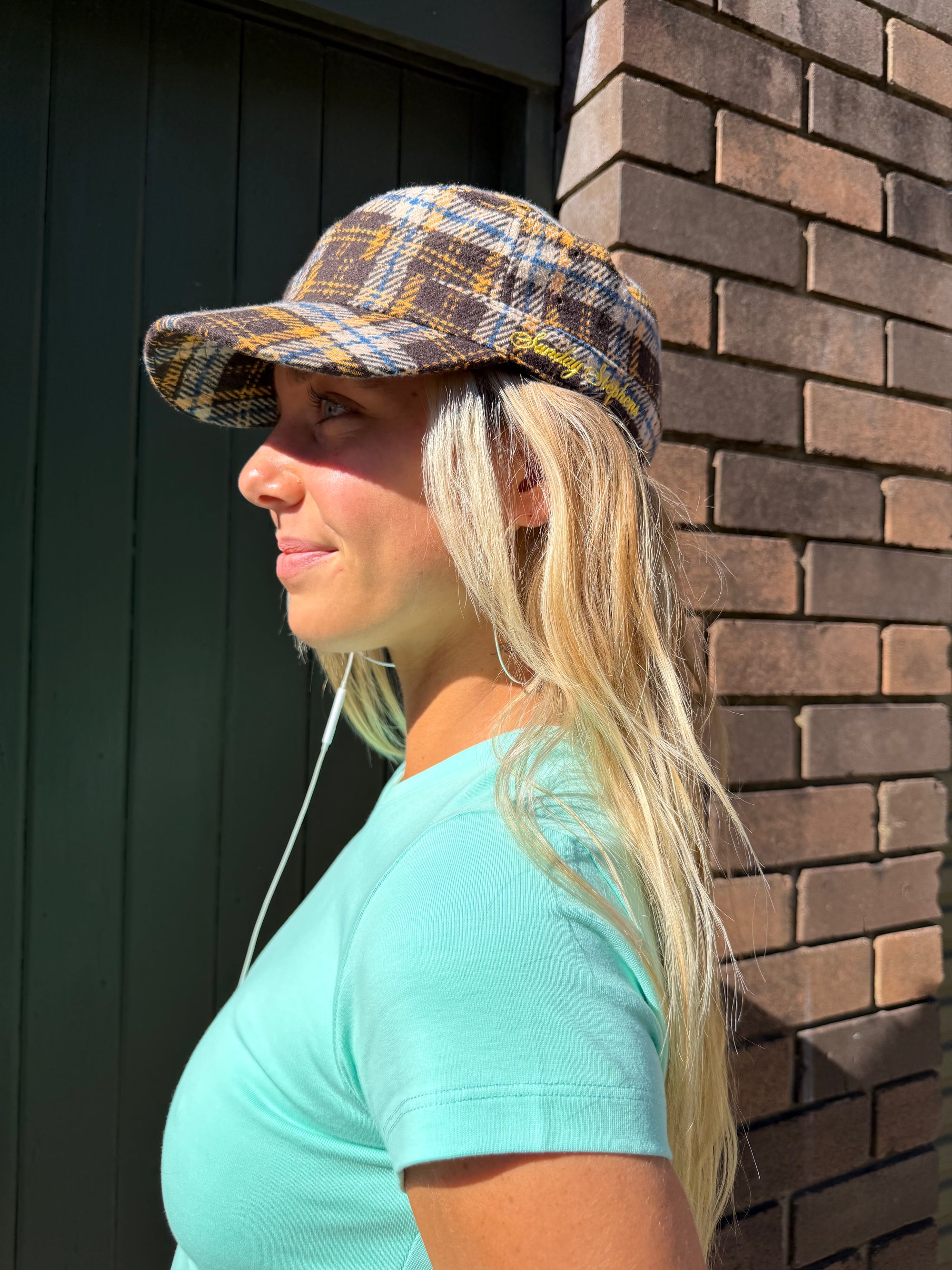SAILOR HAT BLUE PLAID