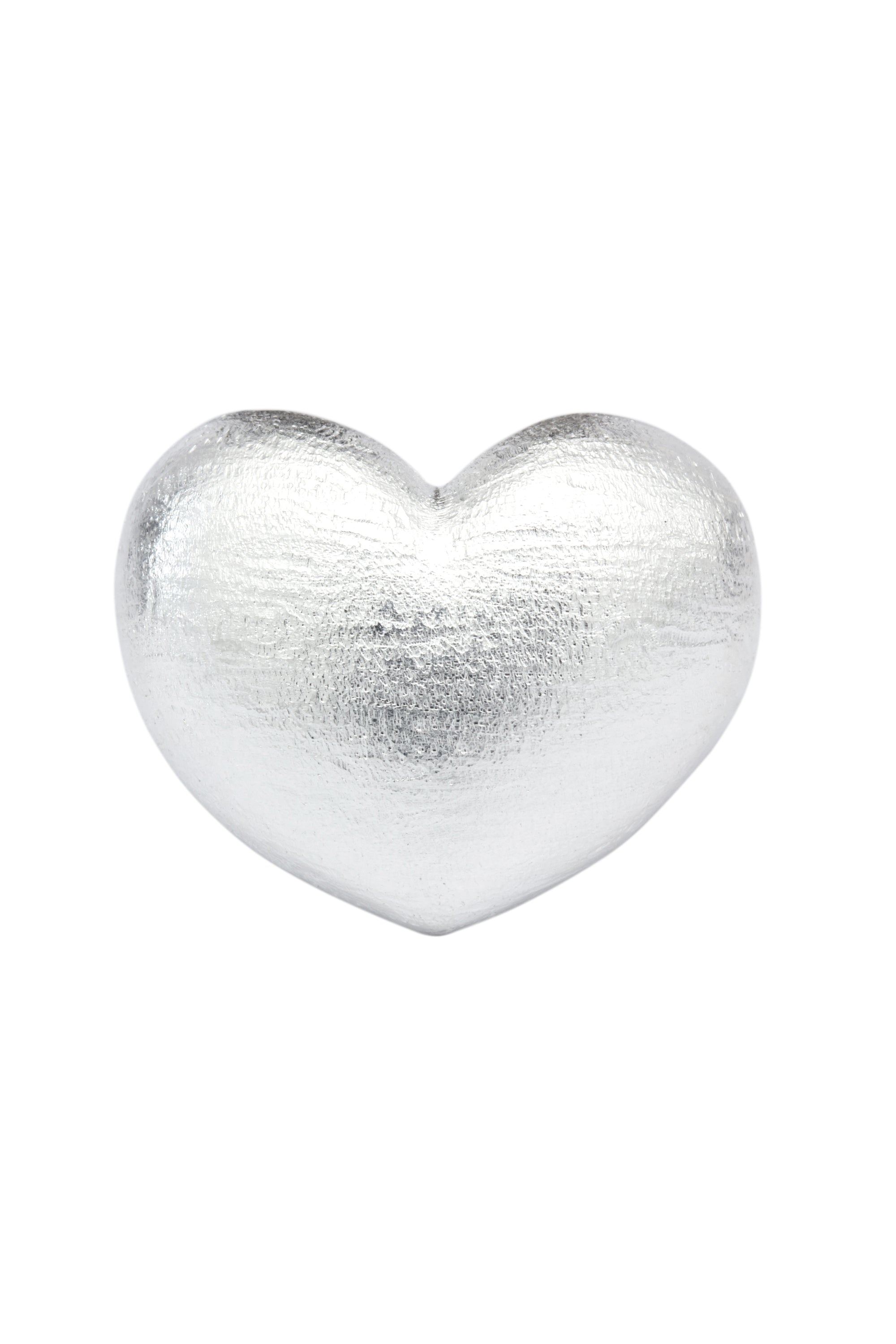 FROSTED HEART SILVER RING