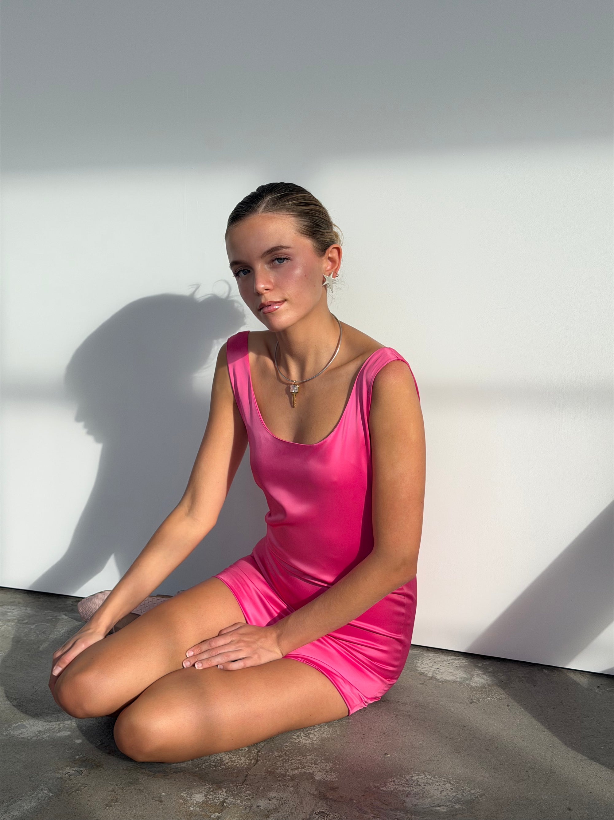 CAROLYN DRESS PINK