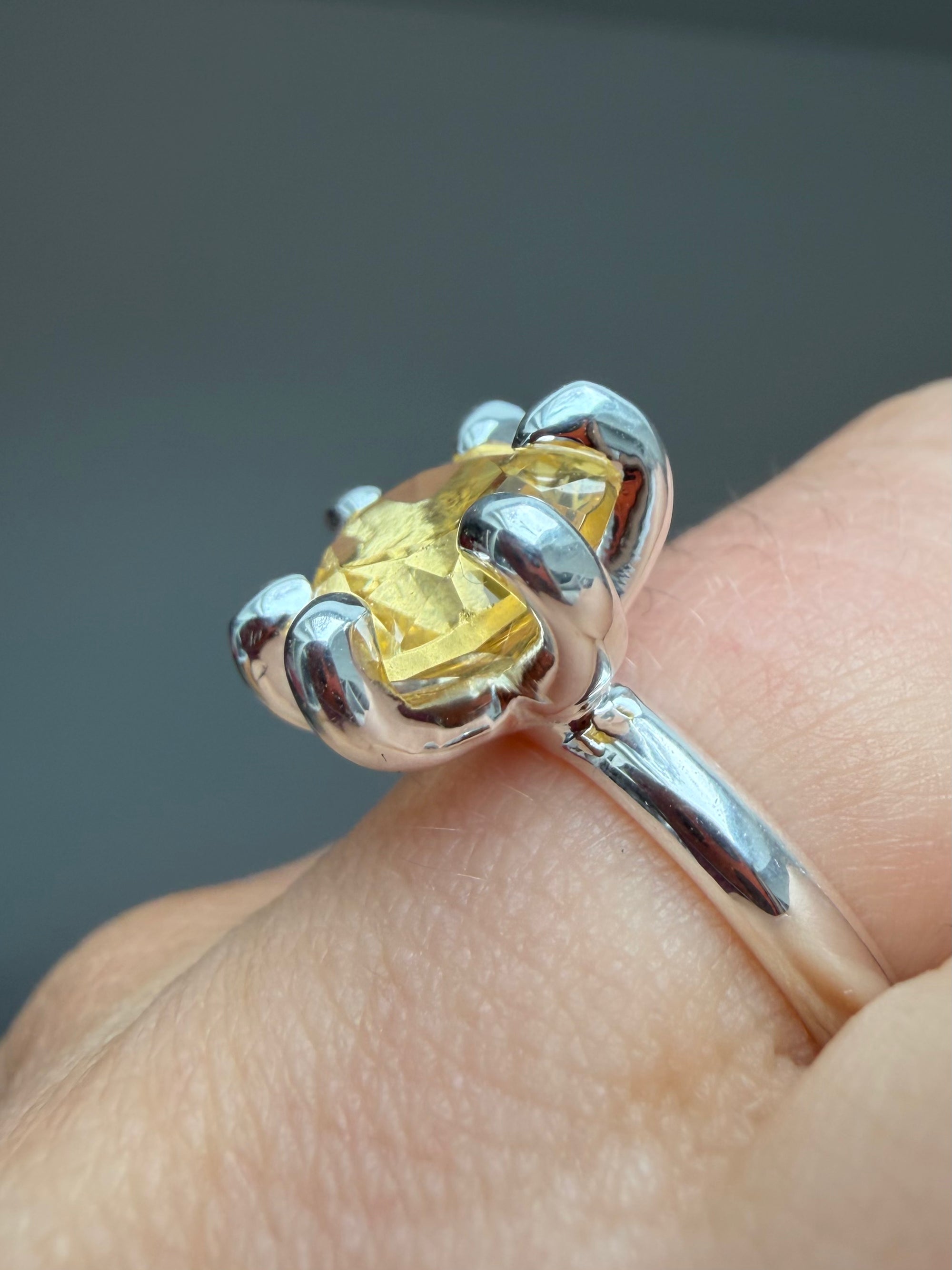 DIVA RING YELLOW SILVER