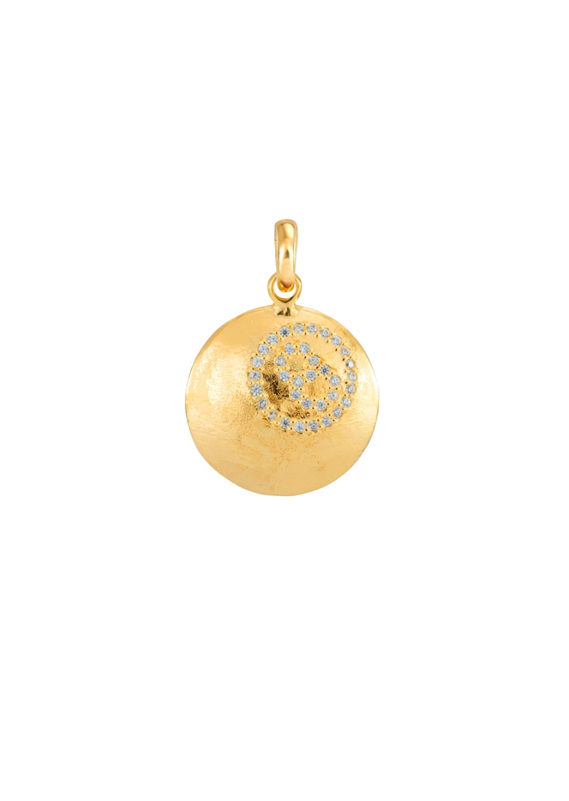 8-BALL PENDANT GOLD