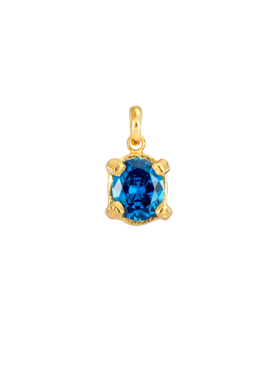 BLUE CHARMER PENDANT GOLD