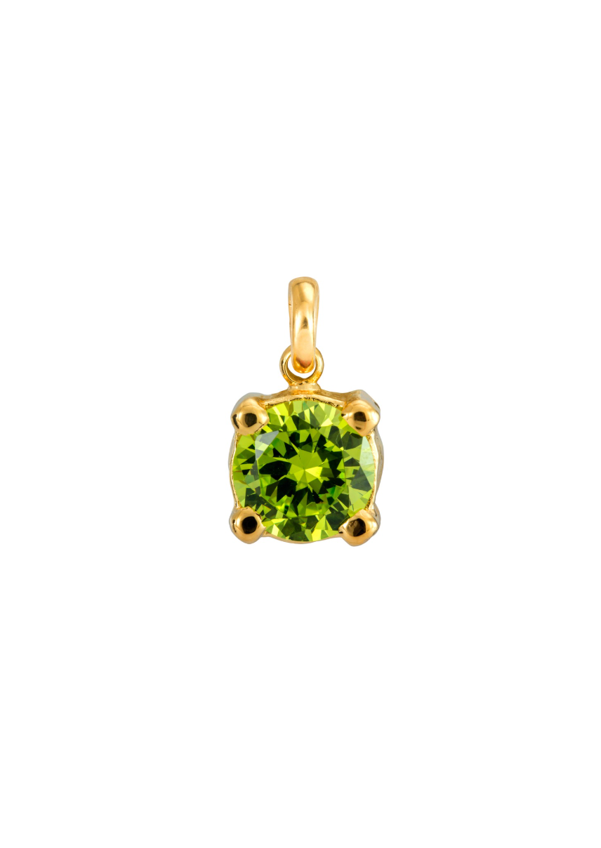 GREEN CHARMER PENDANT GOLD