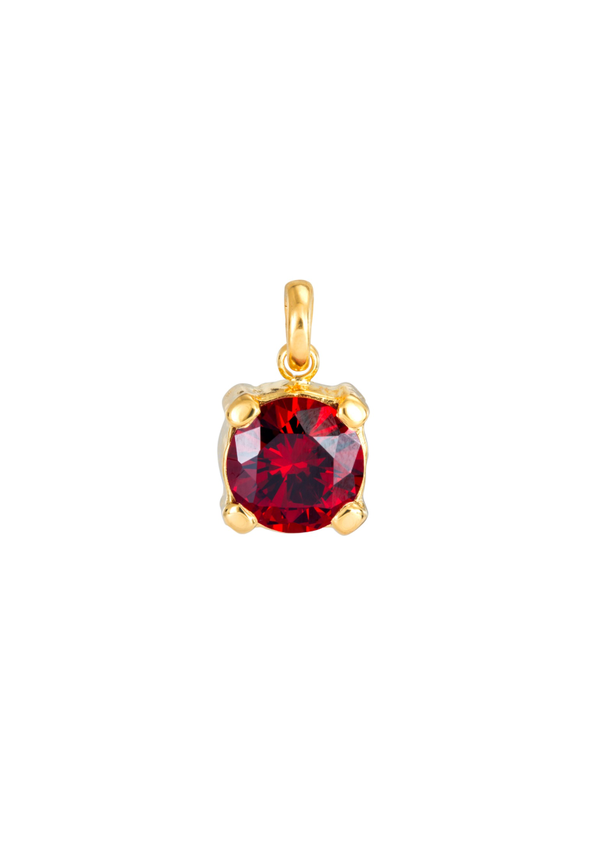 RED CHARMER PENDANT GOLD