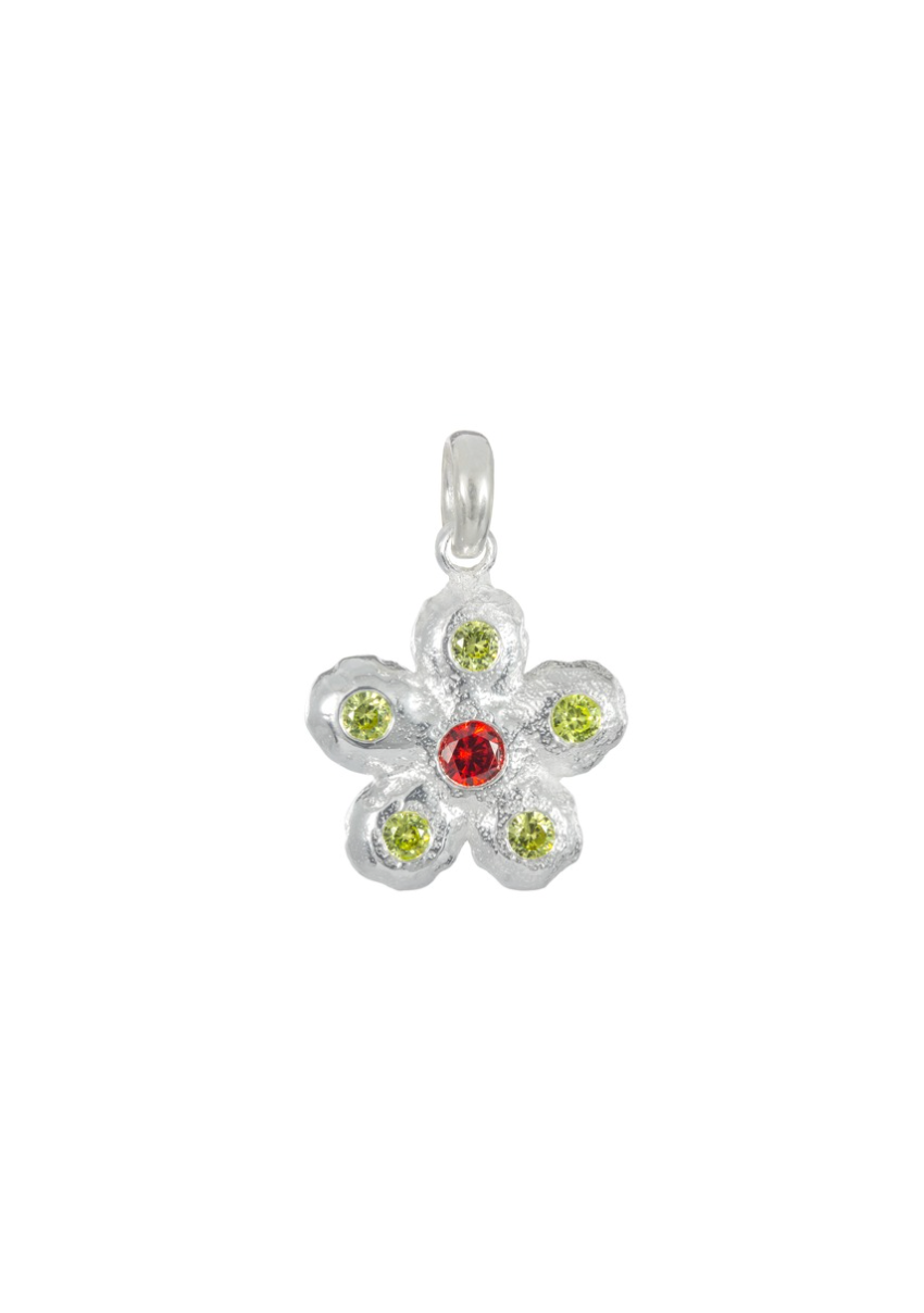 FLOWER PENDANT SILVER