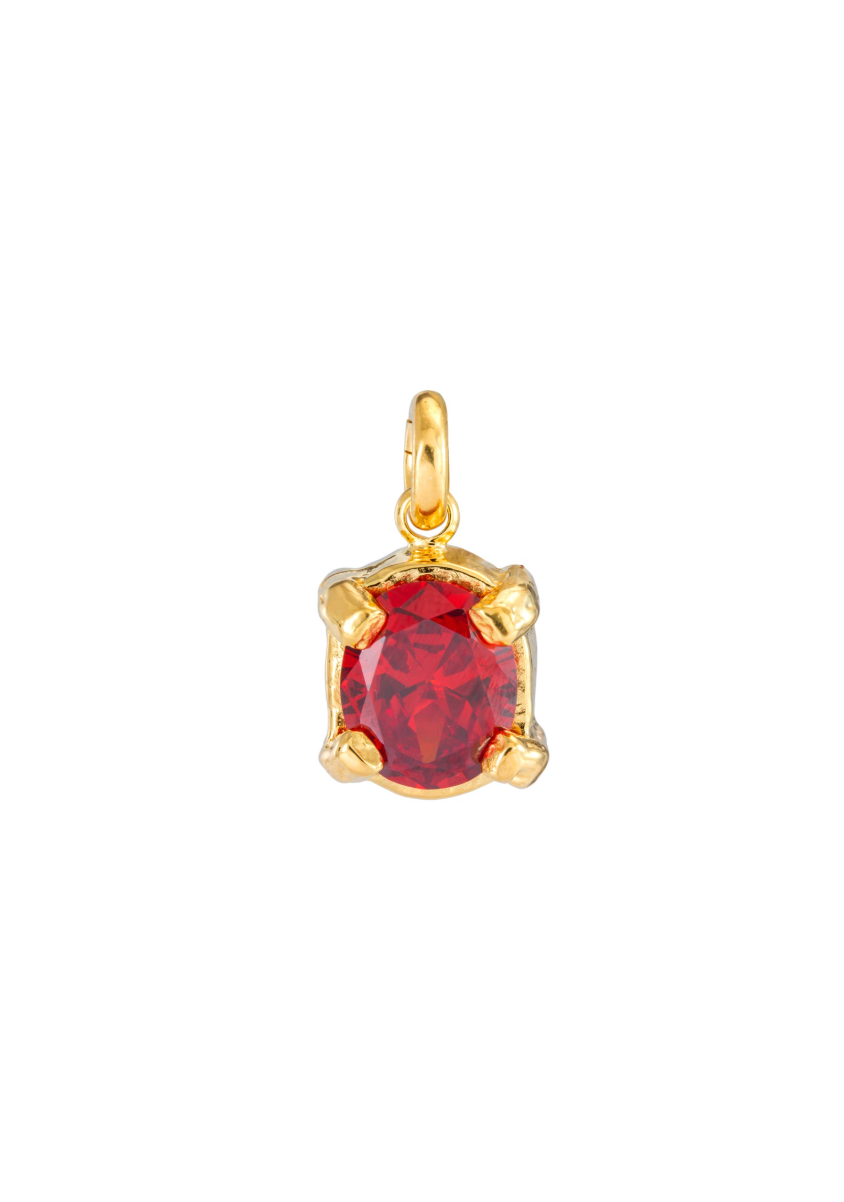 ORANGE CHARMER PENDANT GOLD