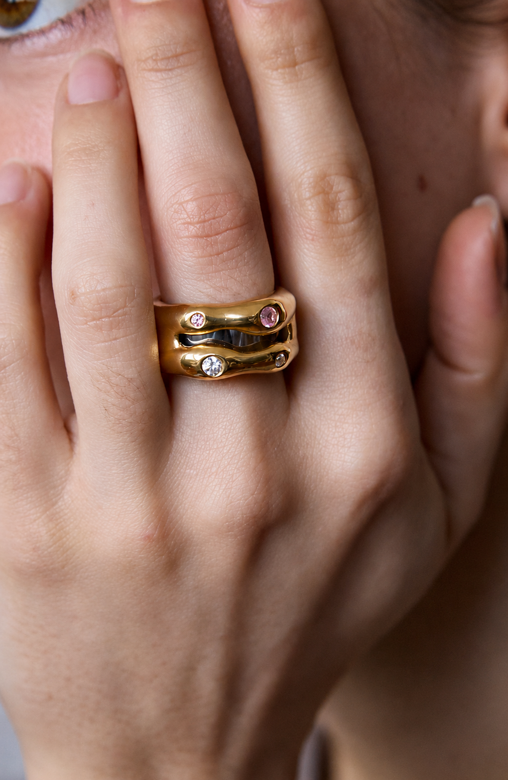 CELESTIAL SMART RING COVER GOLD